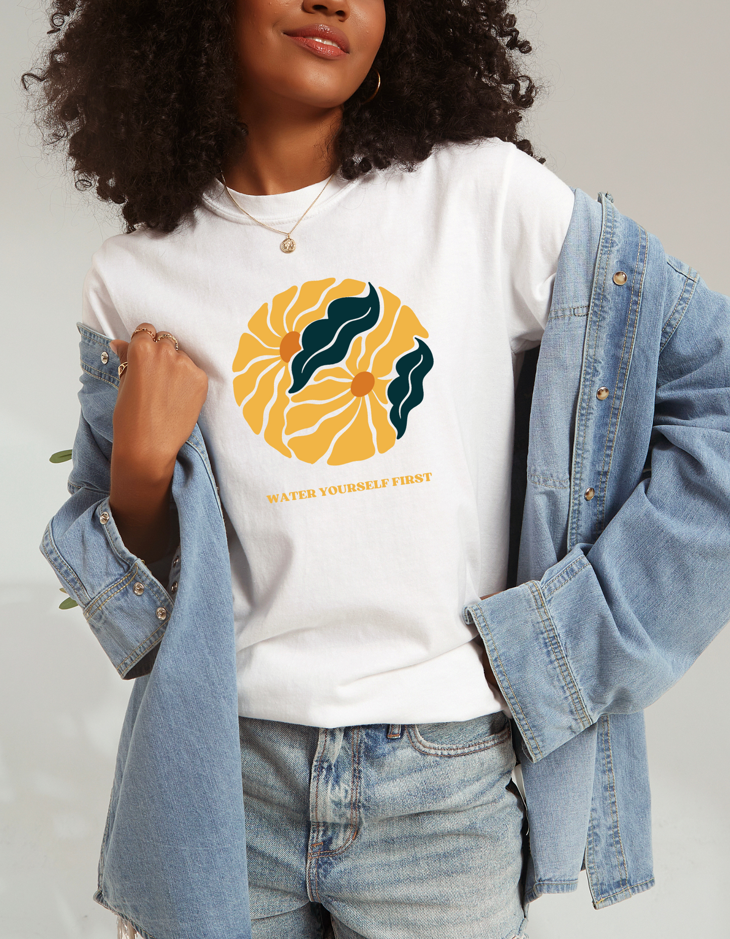 Vibrant Boho "Water Yourself First" T-Shirt (Unisex)