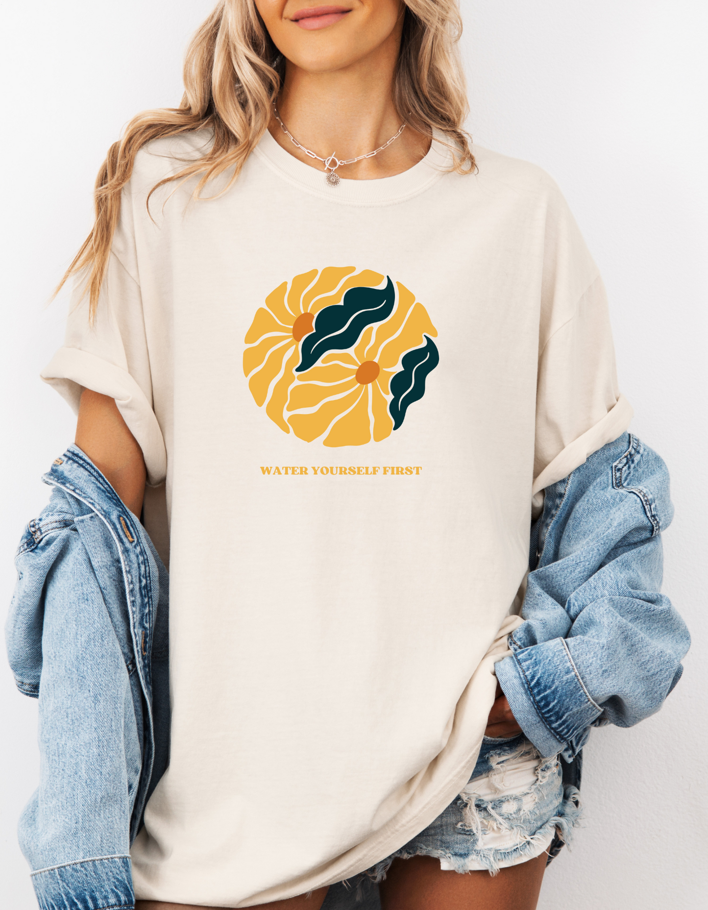 Vibrant Boho "Water Yourself First" T-Shirt (Unisex)